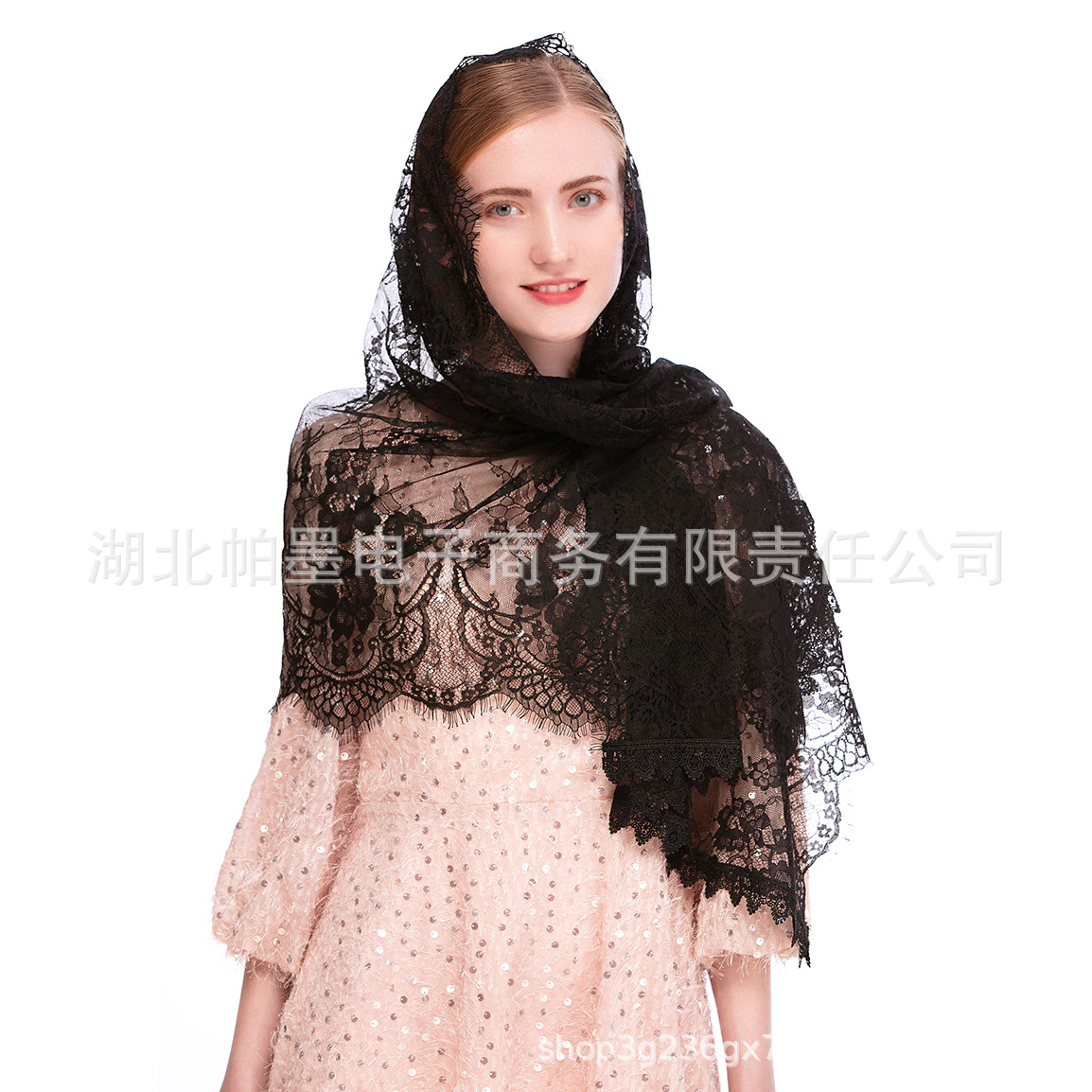 Voile mantille longue en dentelle, respirant, léger et doux pour mariage, cérémonie d'église, mariage musulman, Compatible avec le mariage