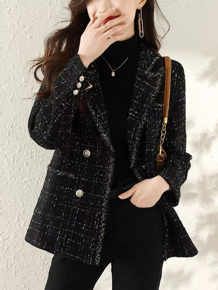 Femmes 2025 nouveau automne hiver Style coréen matelassé épaissi Tweed jolie pochette manteau artistique rétro Premium Trench Vintage