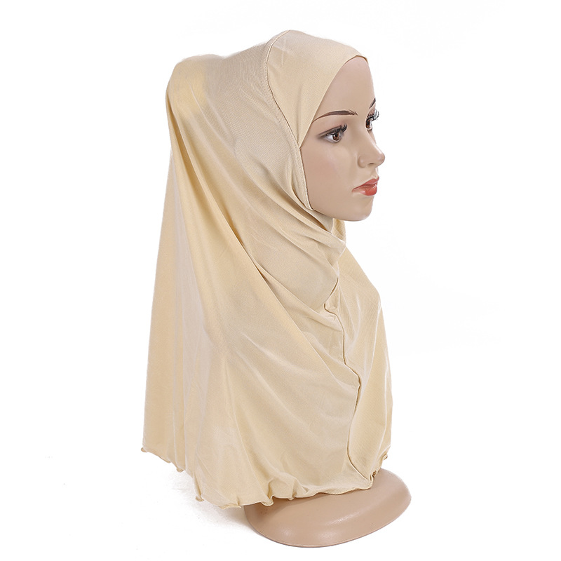 Foulard Hijabs du Ramadan pour Enfant Fille de 7 à 12 Ans, Châles Musulmans Islamiques, Écharpe de Sauna Douce Commandée, Fille Malaisienne