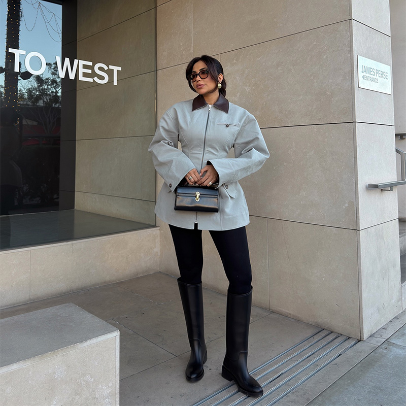 Veste polyvalente à revers pour femmes, manches longues, fermeture éclair élégante, coupe cintrée, Chic, manteau d'extérieur, Unique, vêtements de rue décontractés