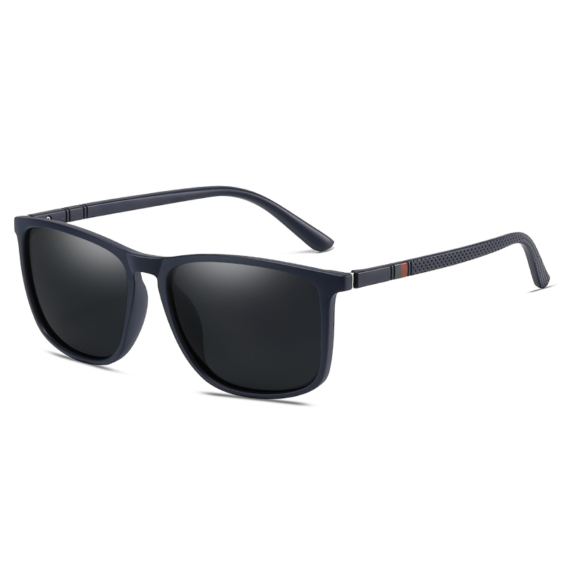 Lunettes de soleil de luxe pour hommes, pour la conduite, la pêche, style vintage, carrées, ultra légères, monture TR90