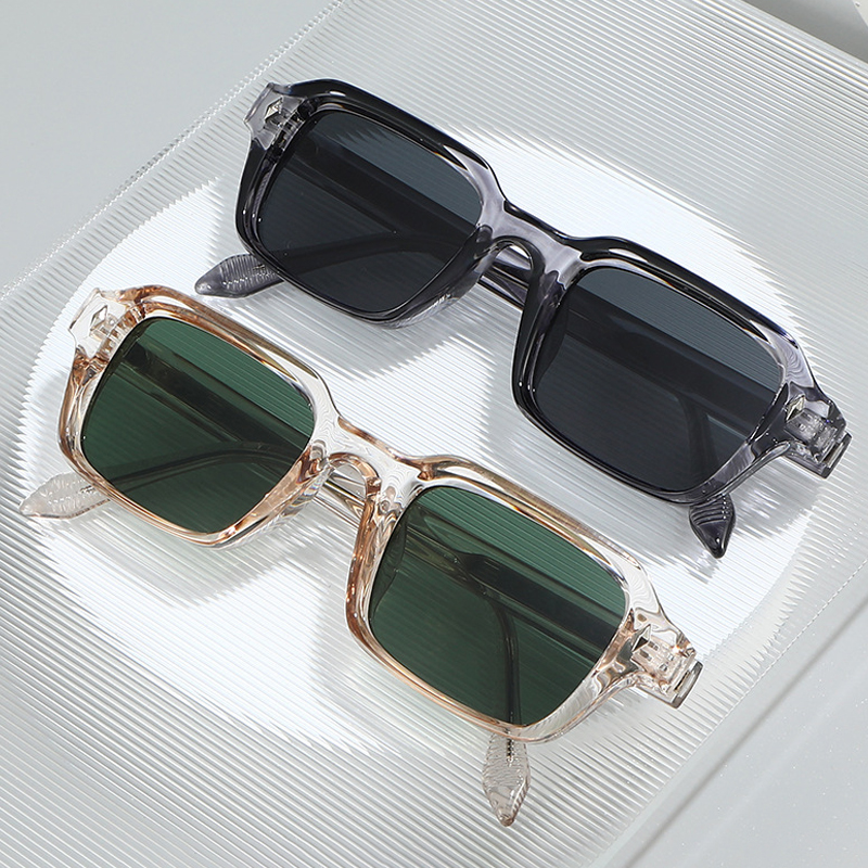 Lunettes de soleil carrées de qualité JNPCXI pour femmes et hommes, montures en acier inoxydable avec noyau métallique CP, protection UV400, idéales pour les voyages et les vacances
