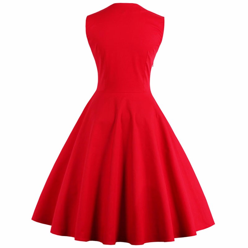 S-5XL grande taille femmes Robe Pin Up Robe rétro Vintage années 50 60 Rockabilly Dot Swing été robes féminines tunique élégante Vestido