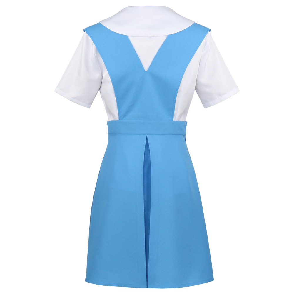 Costume de cosplay EVA Evangelion Rei Ayanami Asuka, uniforme scolaire japonais, robe de cosplay d'anime pour femmes