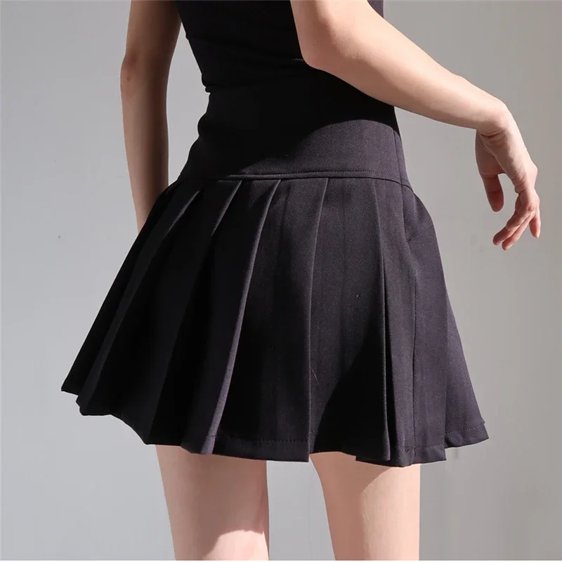 Mini jupes plissées pour femmes, jupes d'été pour l'école japonaise, taille haute, Kawaii, mignonne, uniforme Harajuku, 2024