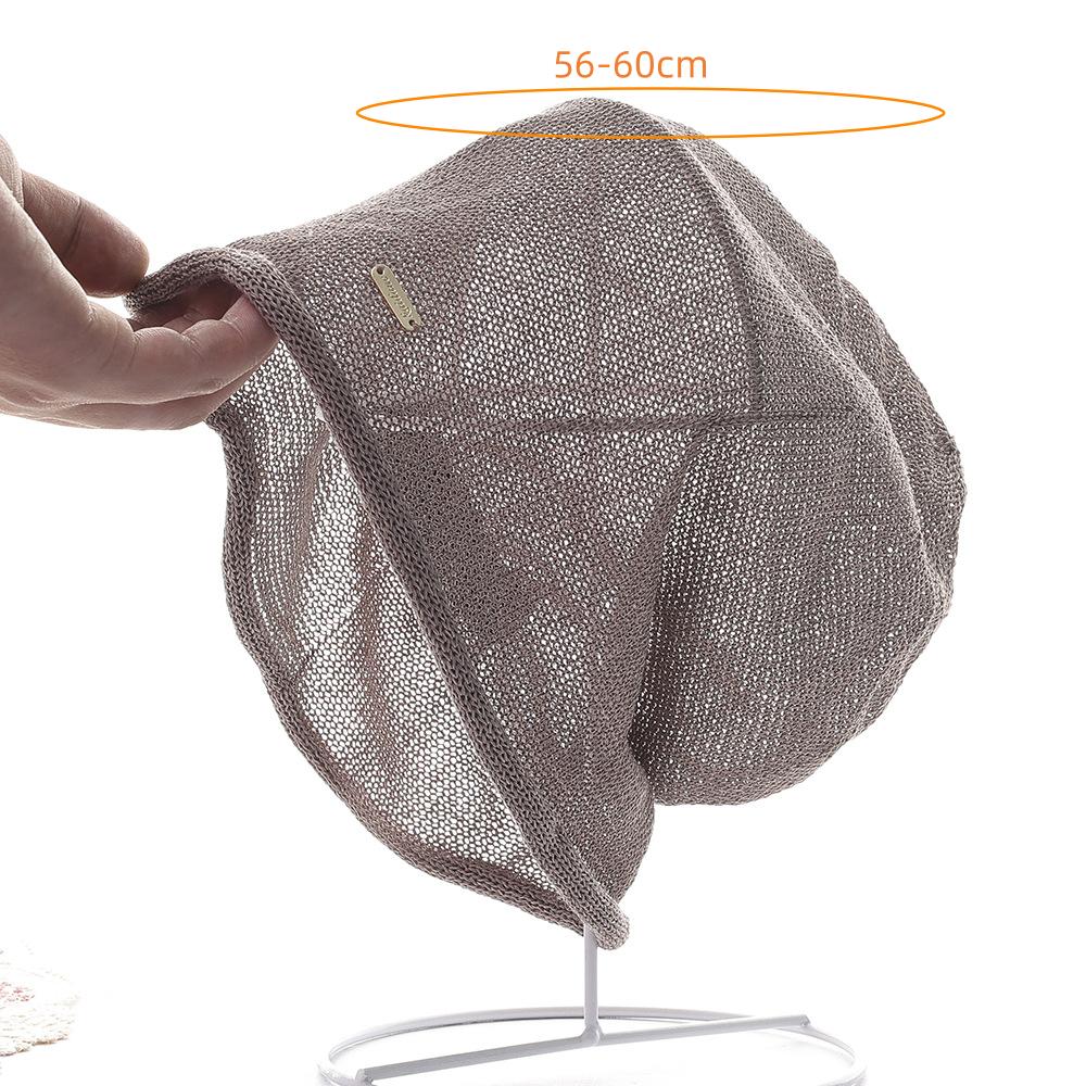 Chapeau ample en lin japonais pour femme - Grand turban extensible et respirant, couvre-chef fin et ample pour une utilisation quotidienne et en extérieur