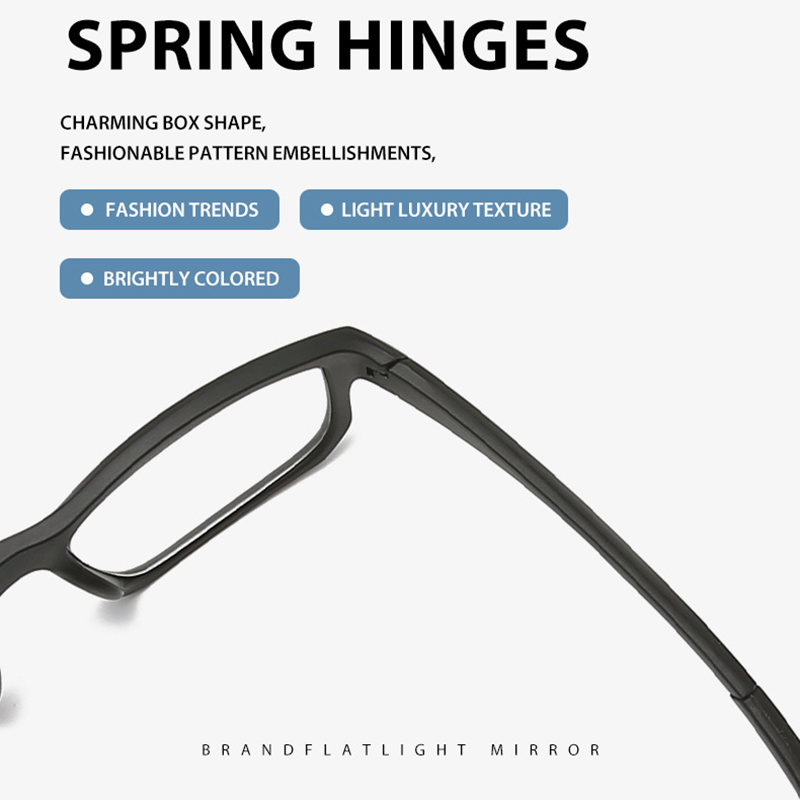 Monture de lunettes de style simple et tendance, pour homme et femme, monture carrée ultralégère, verres anti-lumière bleue pour ordinateur, lunettes de sport optiques
