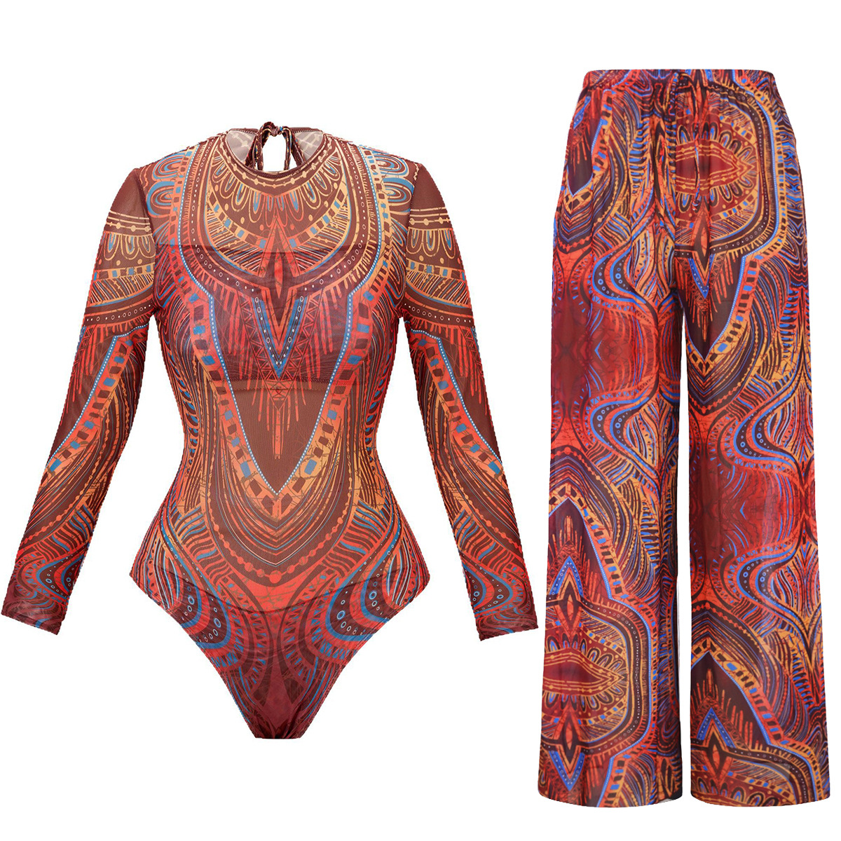 Maillot de bain intelligent pour femmes, Sexy, manches longues, Body complet, Куvelaльник, pantalon Long, Anti-UV, Protection solaire, maillot de bain deux pièces, nouvelle collection 2025