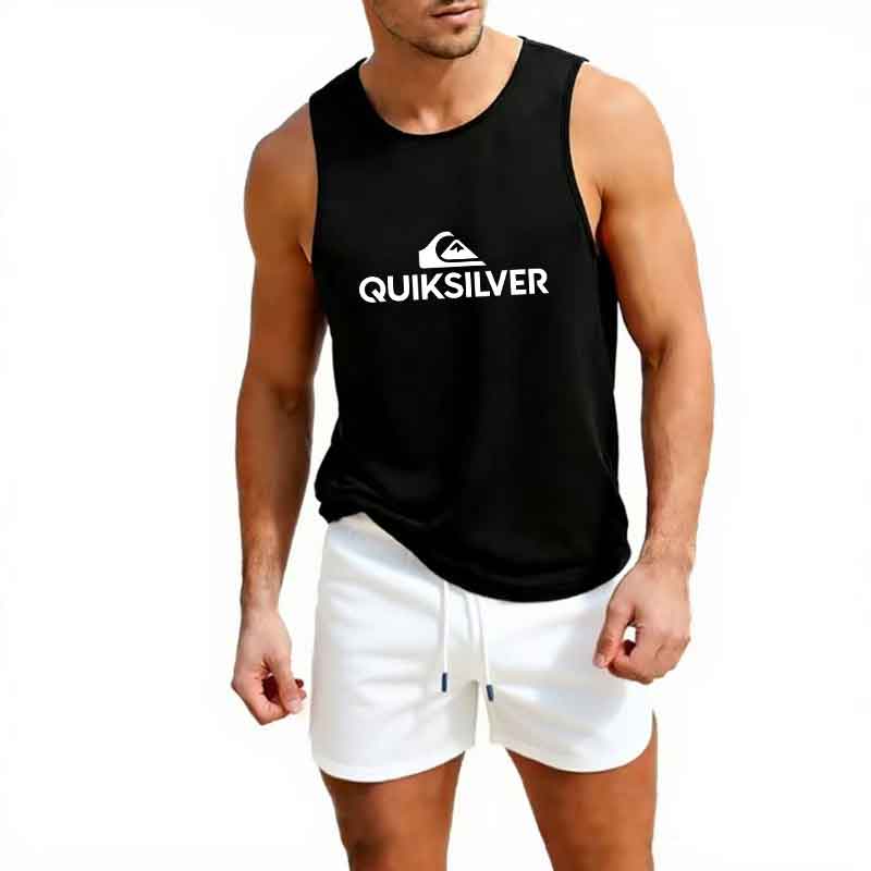 Gilet de sport sans manches pour hommes, camisole ample pour la course, l'entraînement, le basketball et le fitness