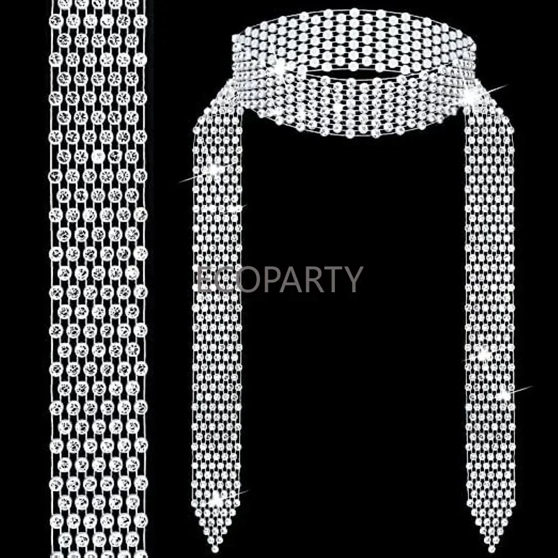 Ensemble de costumes Disco des années 1970, 6 pièces, accessoires Disco, lunettes de soleil scintillantes, longue écharpe et boucles d'oreilles, ensembles de bijoux pour femmes des années 70