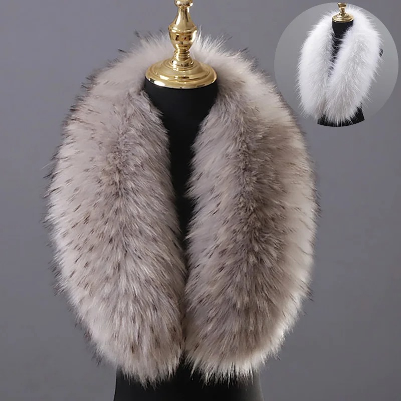 Hiver Imitation fourrure de renard femme châle chaud mode tendance écharpe automne peluche Ins Style Shibuya épices filles manteau accessoires