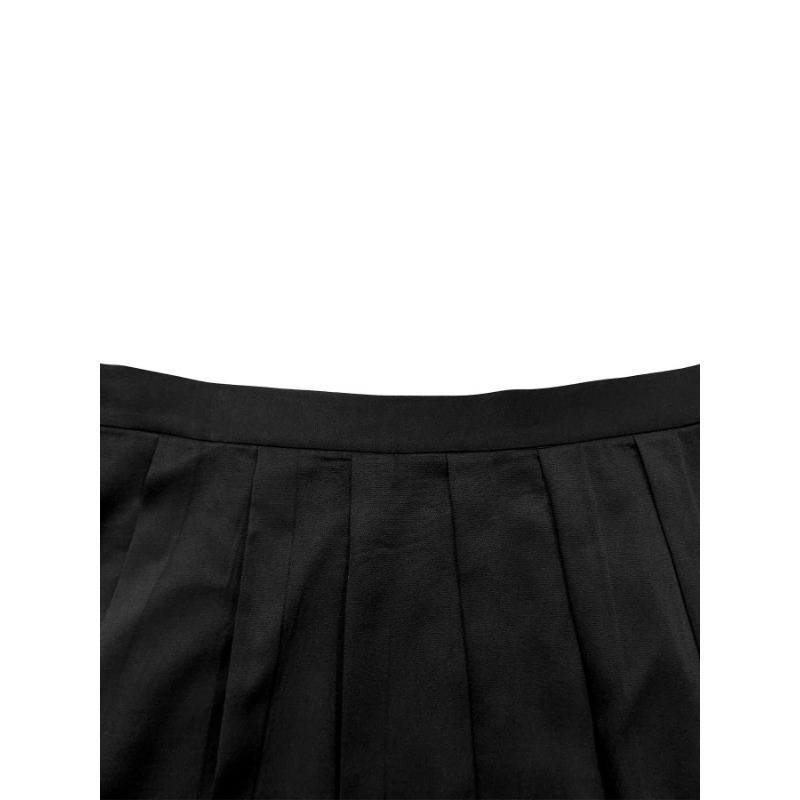 Jupe plissée à la mode pour femmes, grande taille 1XL-5XL, couleur unie, polyvalente et confortable