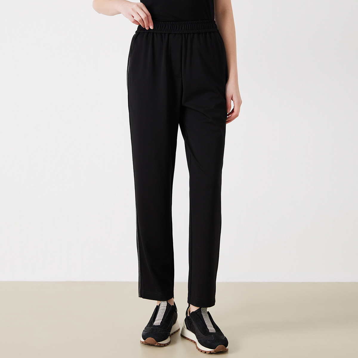 K3049W Vêtements pour femmes de qualité supérieure, pantalon en coton Pima pour femmes, pantalon long décontracté pour femmes