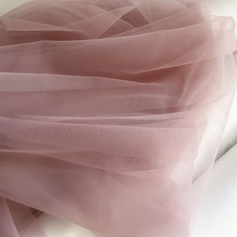 Tissus en tulle doux pour mariage et célébrations, rideaux, vêtements, blanc, rose, champagne, voile en maille, voile de chaise, voile en fil, voile à mailles fines