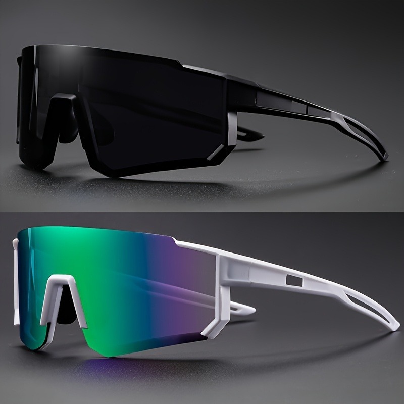 1 paire de lunettes colorées à grande monture, lunettes à la mode pour hommes et femmes
