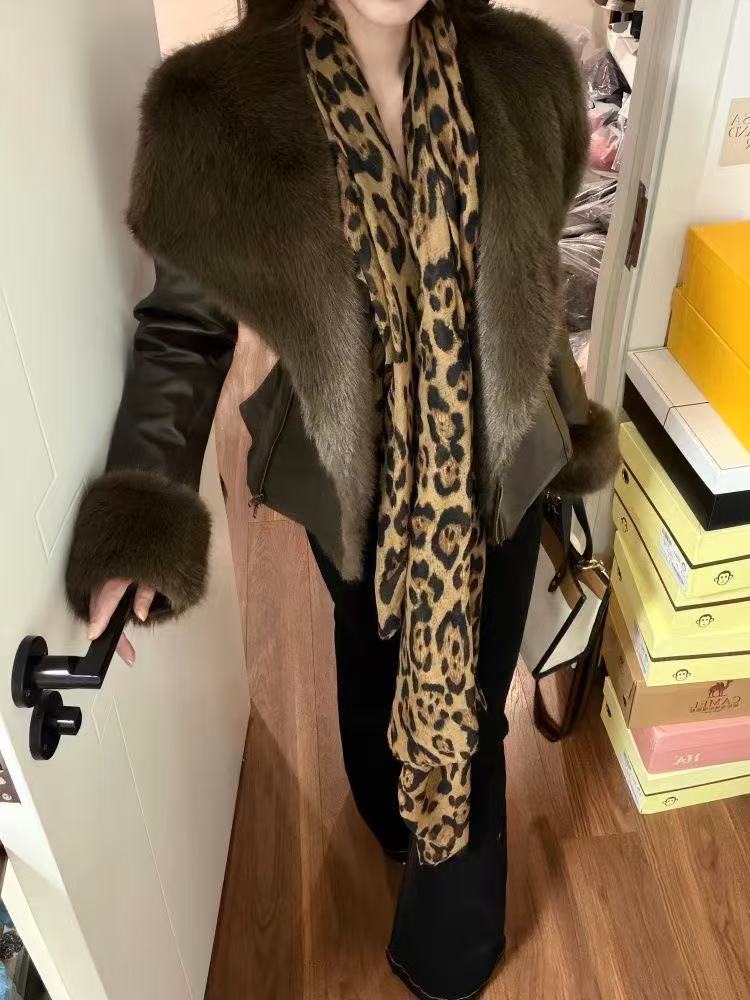 Manteaux chauds Vintage Chic pour femmes, col en fourrure, veste élégante en cuir, Streetwear, vêtements Design à la mode coréenne, hiver