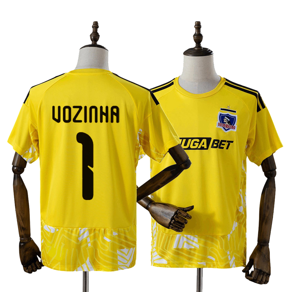 Nouveaux modèles pour hommes et femmes Colo-Colo Vozinha #   1 maillot de football en mesh à manches courtes, style Y2K, streetwear pour fans de sport, t-shirt sport ample à séchage rapide