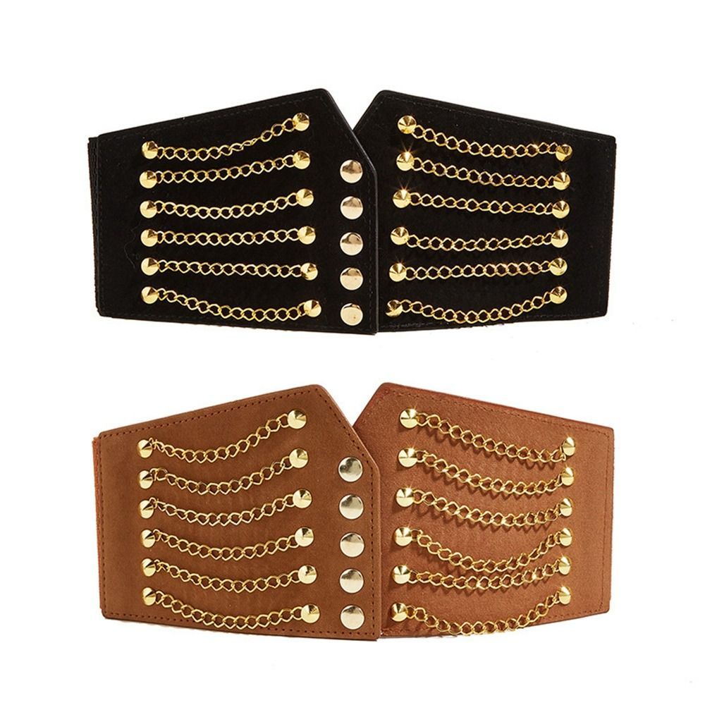 Ceinture Large pour Femme, Corset Slim, Cummerbunds, artificiel astique, Environnement Rivet, Manteau Femme, Ceinture Haute, Accessoires Mode, 10cm