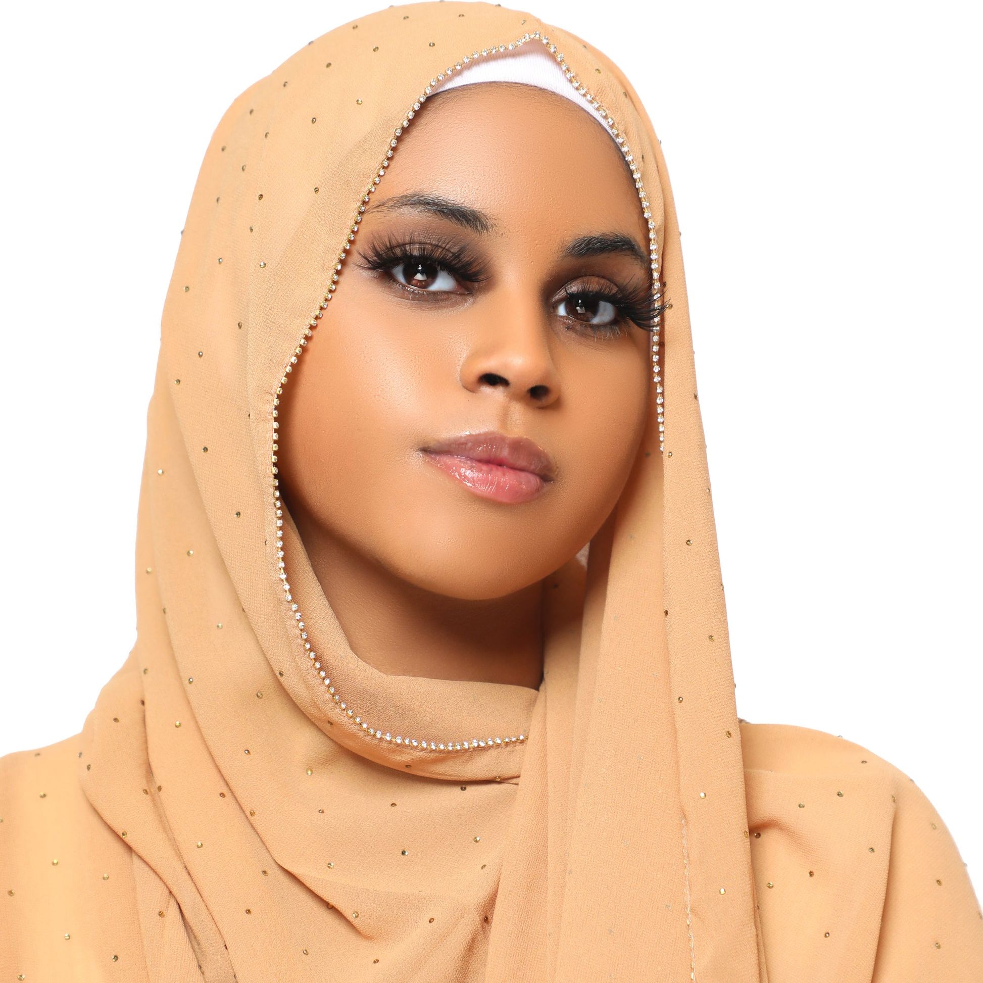 Diamant mousseline de soie Hijabs foulards femmes châles musulmans strass foulard enveloppes Turban vêtements islamiques solide Bandana Bufandas