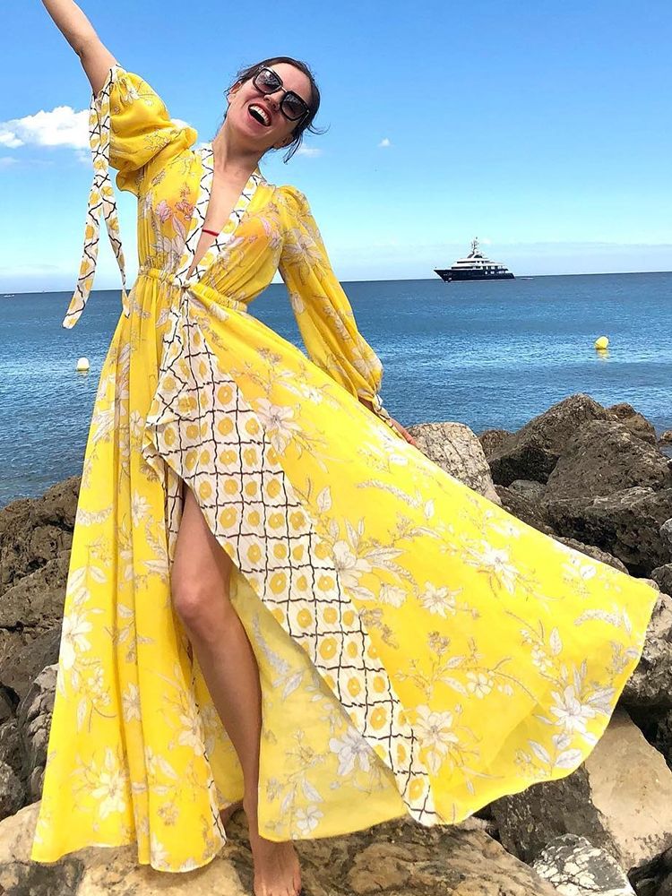 Crochet blanc tricoté Robe de plage tunique longue paréos Bikinis cache-maillot de bain Robe Plage vêtements de plage