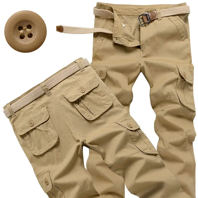 Pantalon Cargo Vintage pour Homme, Vêtement de Luxe, de Haute Qualité, Grande Taille, Coupe Régulière, Style Coréen, pour Randonnée en Plein Air