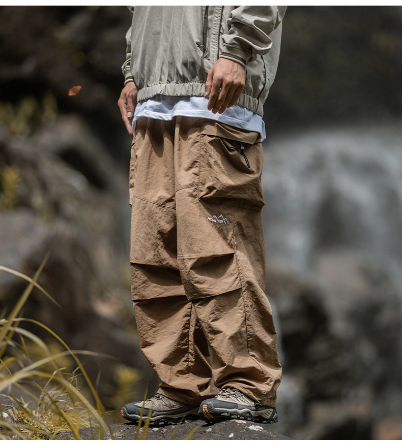 Salopette de Style coréen pour hommes, mode japonaise rétro, pantalon tactique décontracté, multi-poches, Parachute, pantalons décontractés