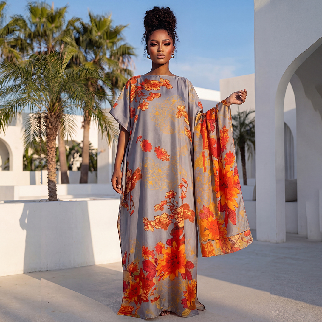 Châle africain tendance été pour femme, élégant, imprimé, long hijab musulman, robe kaftan, protection solaire, abaya koweïtienne, foulard