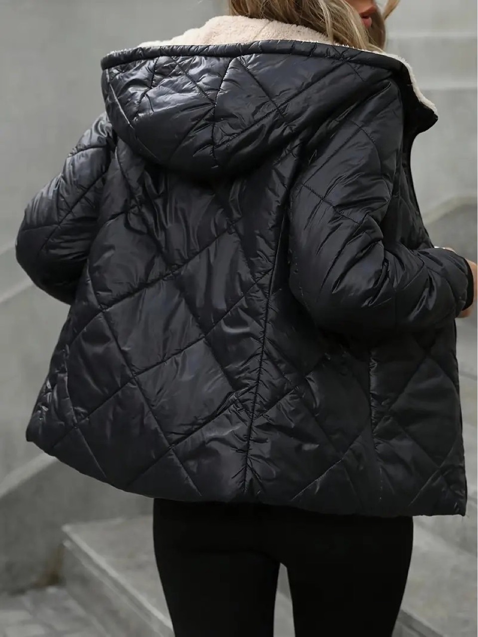 Manteau court à capuche femmes Parkas fermeture éclair à manches longues Cardigan vêtements d'extérieur solide décontracté chaud poche épissé Simple vestes hiver 2025