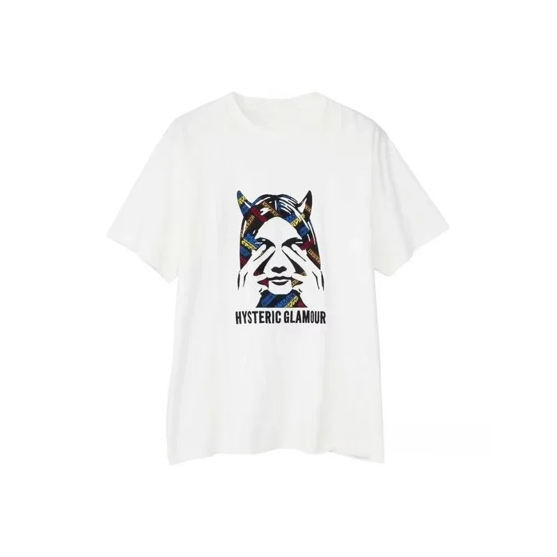 2025 été nouveau haute qualité HYSTERIC imprimé graphique T-shirts hommes et femmes à manches courtes haute qualité T-shirts vêtements de rue