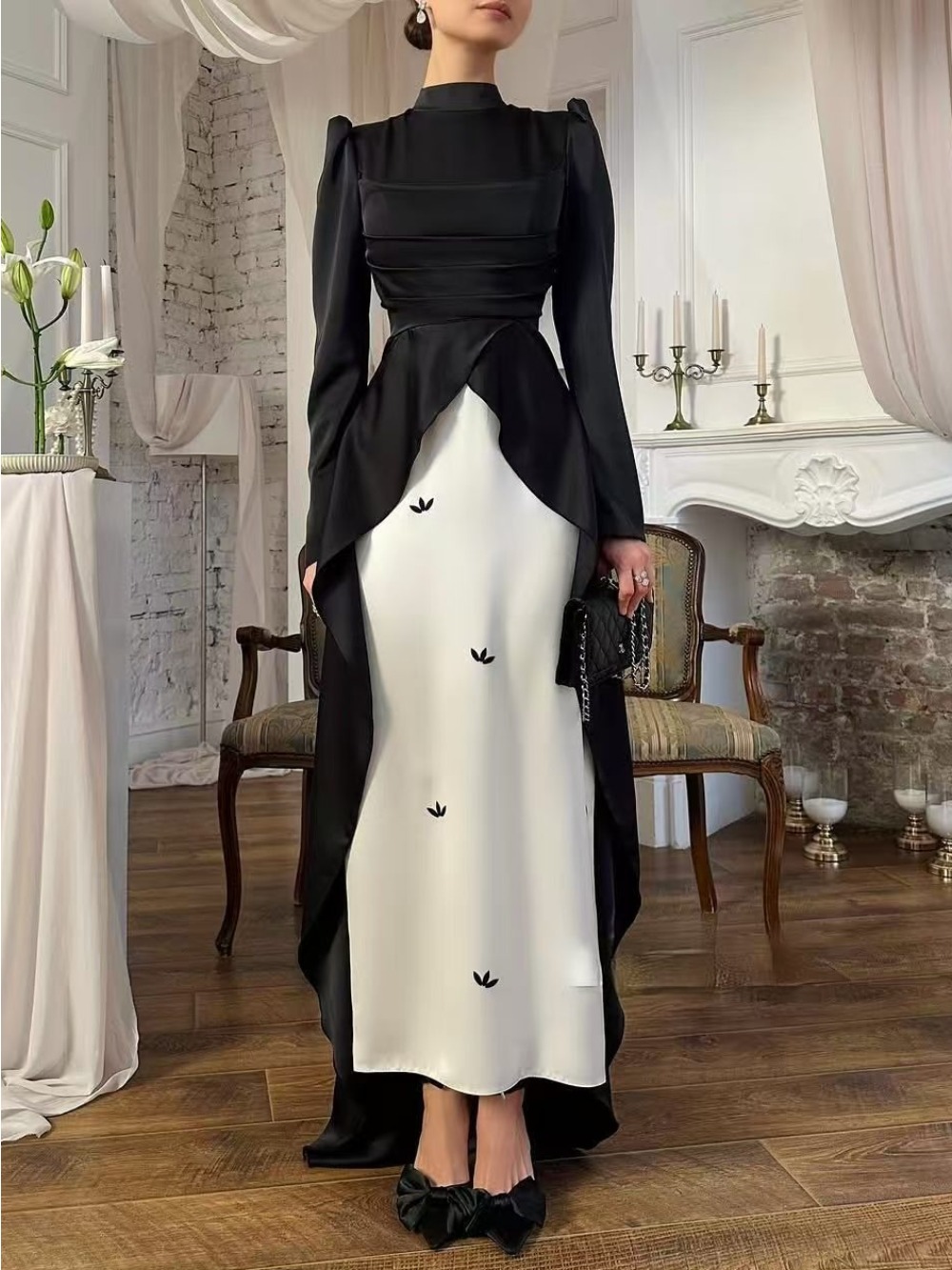 Eid femmes Robe musulmane Abaya Satin robes Largos fête Caftan Jalabiya Ramadan robes longues dubaï caftan arabe longue Robe 2025