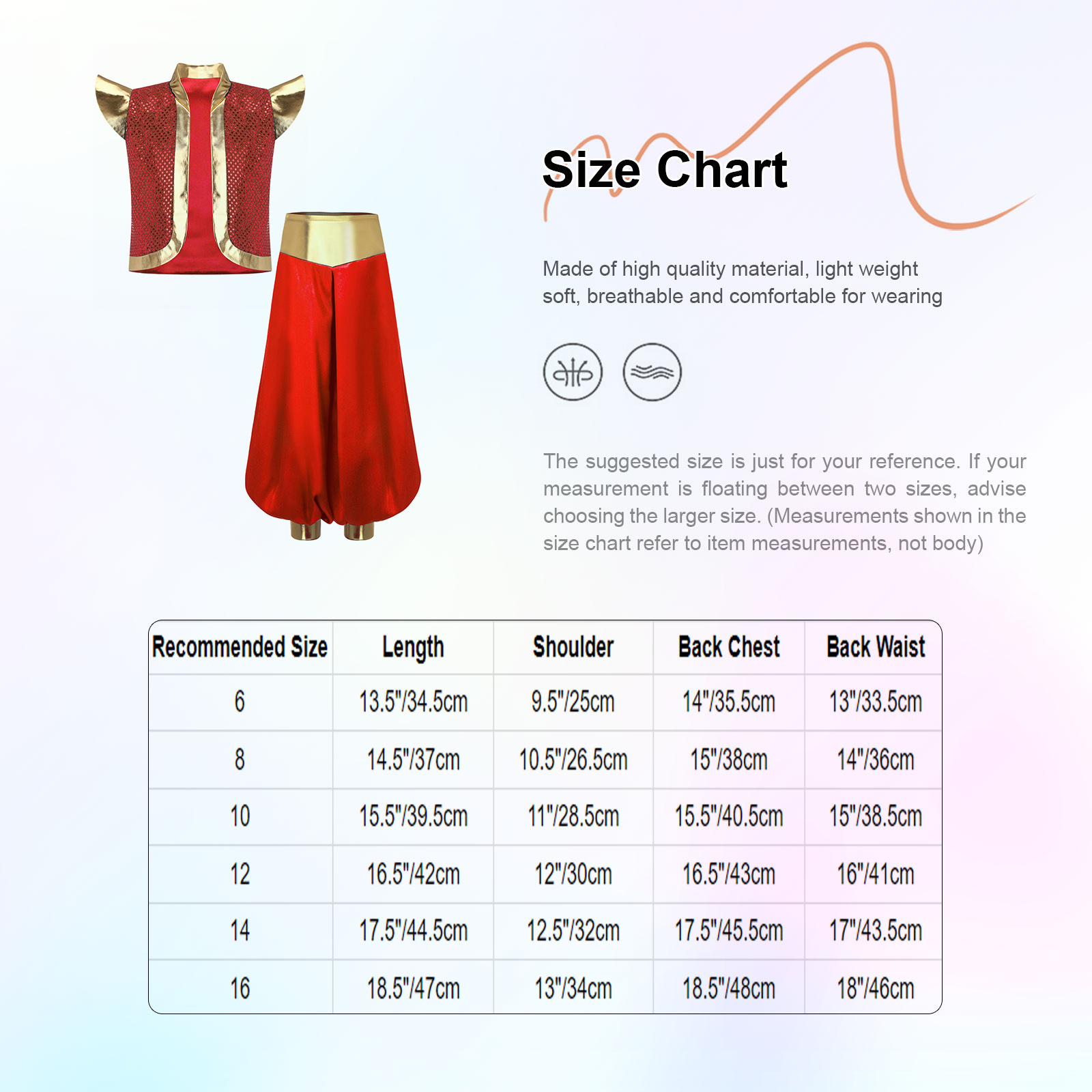 Costumes de cosplay arabes pour garçons, 2 pièces, veste arabe à paillettes métalliques avec pantalon ample à taille haute, ensemble pour fête de cosplay d'Halloween