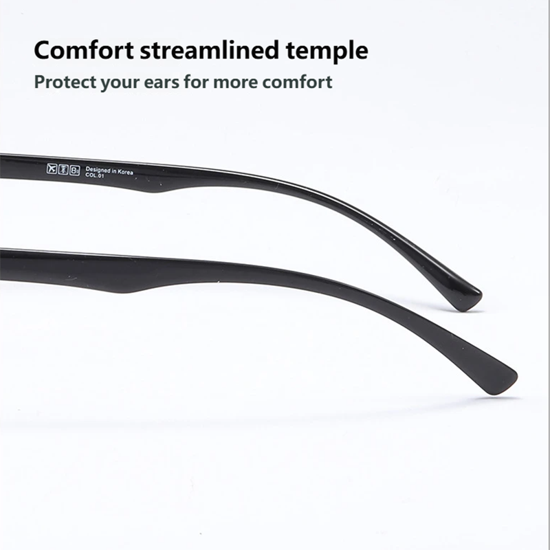 Lunettes carrées surdimensionnées pour grand visage TR90, monture complète, Anti-lumière bleue, lunettes à la mode pour hommes et femmes