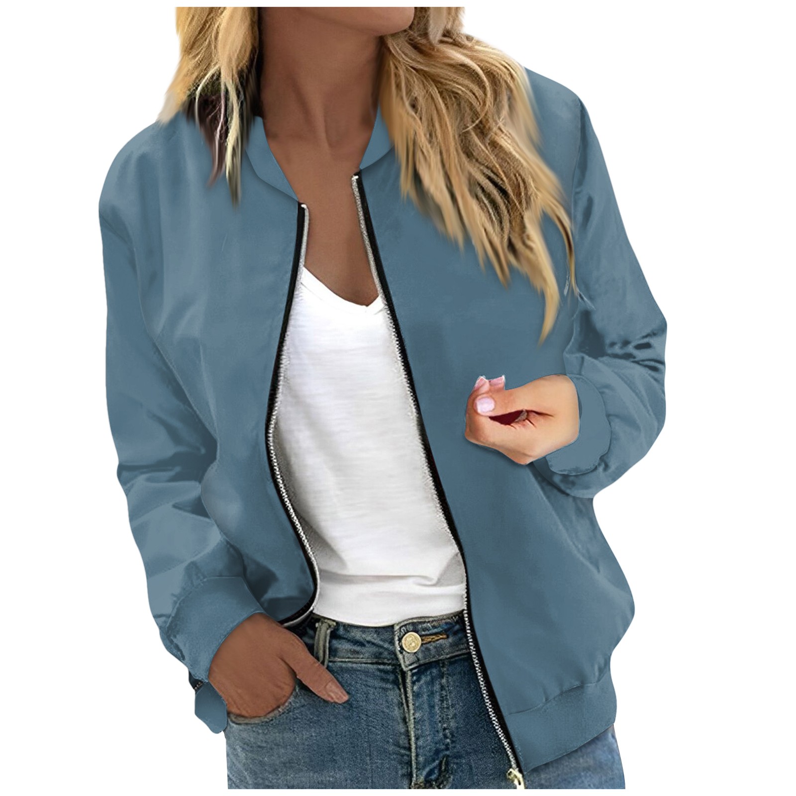 Chemise à manches longues à imprimé floral pour femmes, cardigan en Y à fermeture éclair décontractée, manteau mince pour femmes, haute qualité