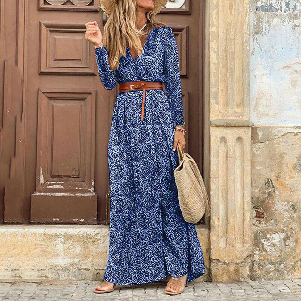 Robe fendue imprimée personnalisée, broderie personnalisée