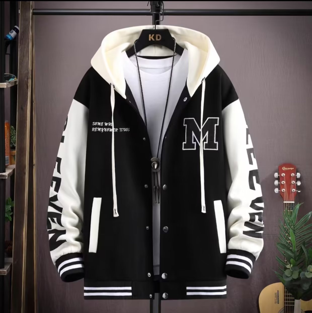 Maillot de Baseball à capuche pour hommes, veste coréenne décontractée à capuche, Harajuku, mode de rue, vêtements pour hommes, manteau de haute qualité, automne