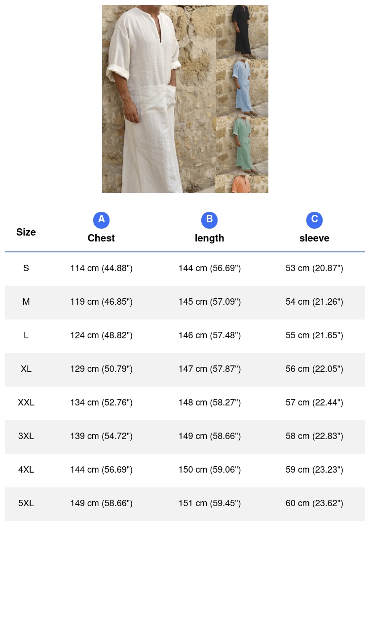 Grande taille hommes couleur unie Robe musulmane rétro arabe islamique Robe longue décontracté coton lin longue caftan moyen-orient vêtements islamiques
