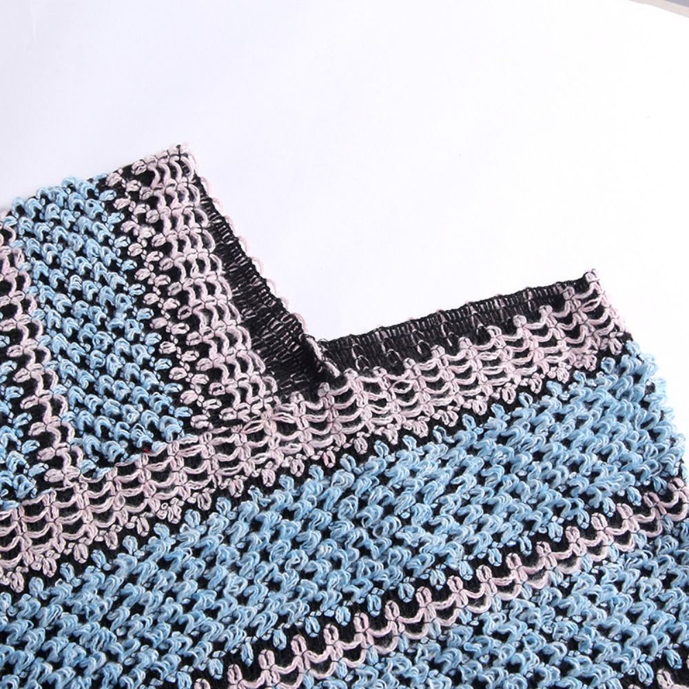 Mode automne hiver chaud tricoté châle Style ethnique rayure gland châle Cape tricot enveloppes écharpe pour femmes fille