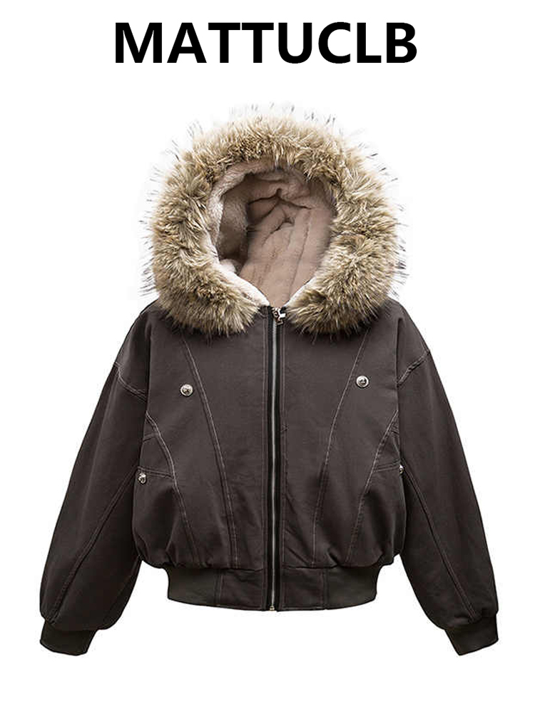 Veste à capuche en laine d'agneau pour femme, manteau d'extérieur rétro américain en fausse fourrure, mode coréenne Y2k des années 2000, épais et chaud, hiver