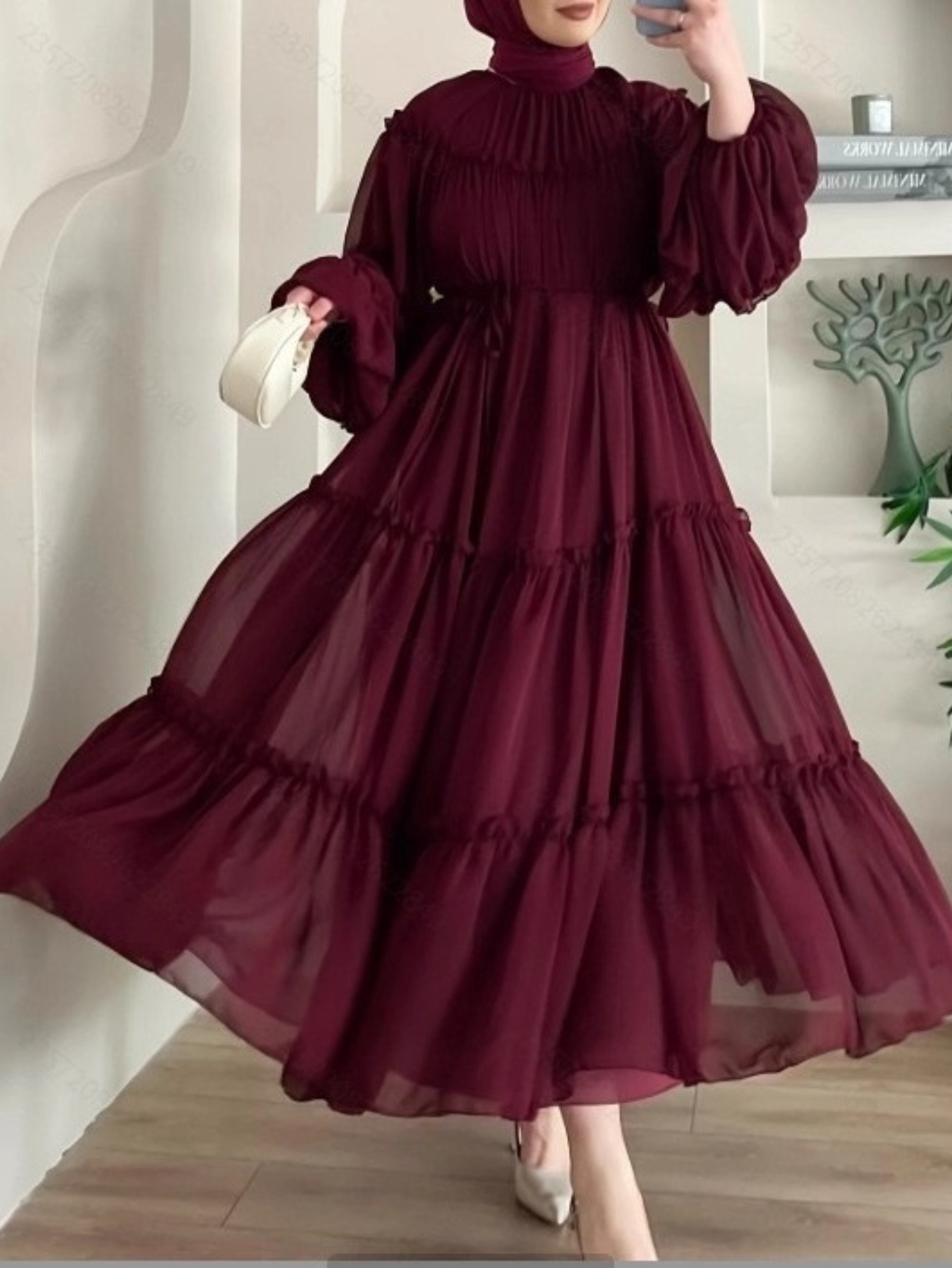 Robe élégante de dubaï pour femmes musulmanes Abaya Eid Ramadan Jalabiya robes de soirée solides dubaï longue Robe maroc robes Largos 2025