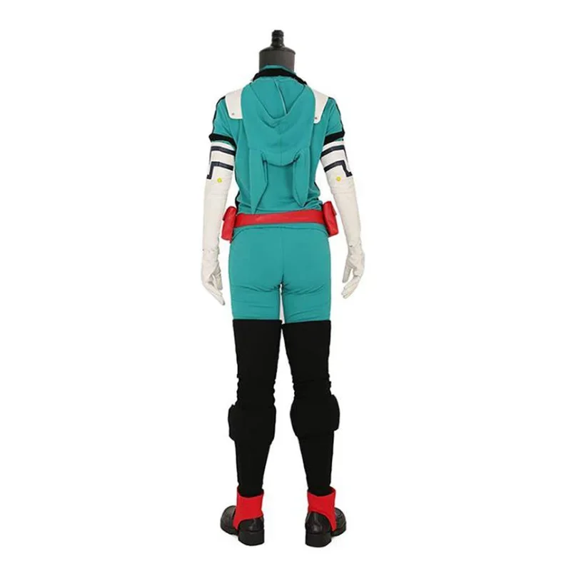 Costume de Cosplay Midoriya Izuku, uniforme, combinaison de combat verte, ensemble complet, Costume d'halloween de Cosplay de l'académie My Hero Kostum