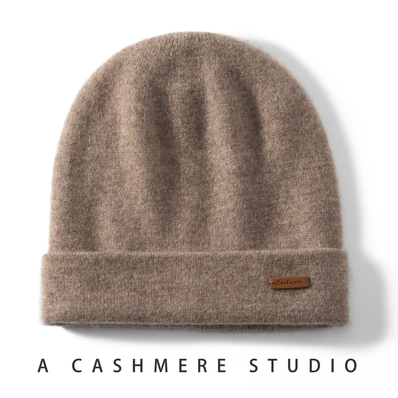 Chapeaux tricotés en cachemire pour femmes, couvre-chef doux et chaud, pour l'extérieur, décontracté, épais, pour filles, de haute qualité, nouvelle collection hiver 2024, 100%