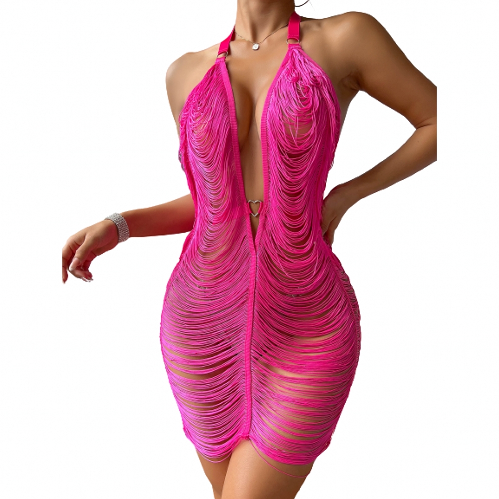 Une pièce nouveau Sexy évider tricoté Crochet tunique plage couvrir couverture robe de plage vêtements de plage maillots de bain femmes été