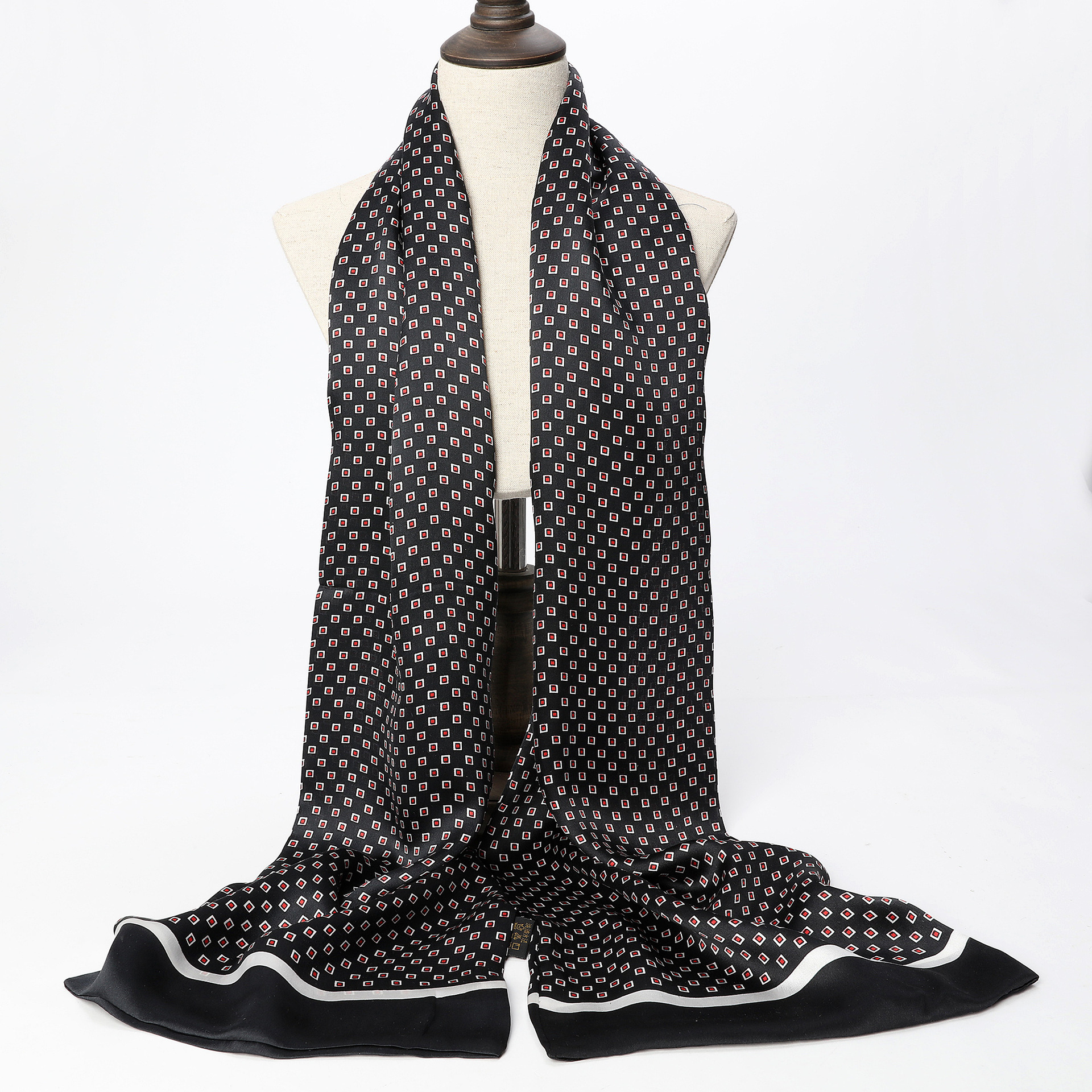 DANEllyISI-Foulard de cou pour hommes, écharpes de styliste, mouchoir naturel