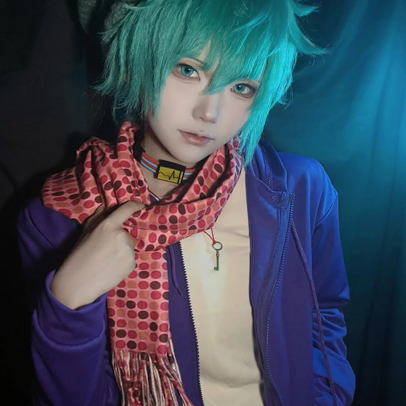 Écharpe de cosplay Tsukimi Shin Hinata Satsuki, jeu Your Turn To Die, unisexe, coton, foulard, costume d'Halloween