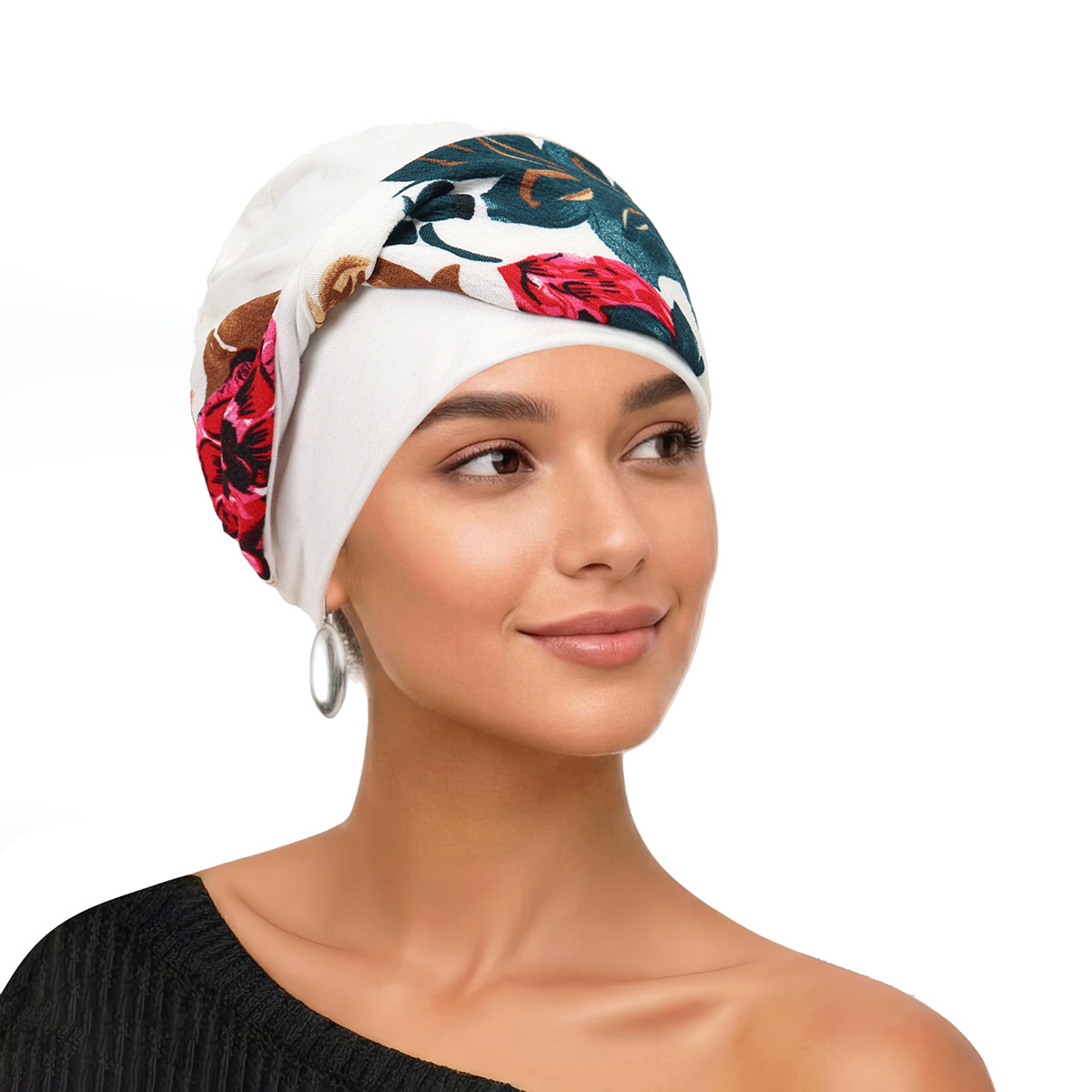 Turban tendance pour femmes musulmanes, doux et extensible, foulard pré-noué, hijabs imprimés mode, bandana, bonnets chimio, couvre-chefs