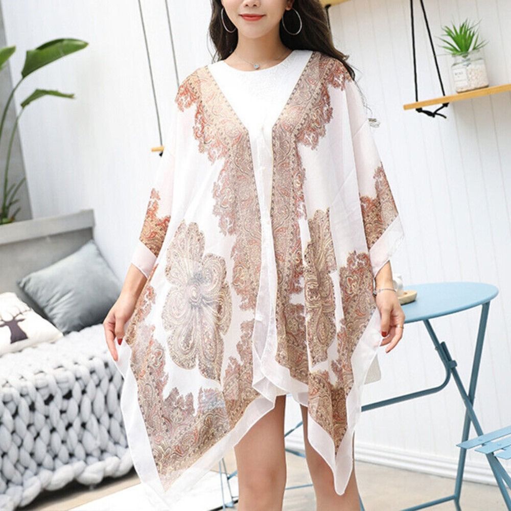 Châle multifonctionnel pour femmes, écharpe de plage, poncho, robe de plage, bikini, maillots de bain, caftan, haut, été