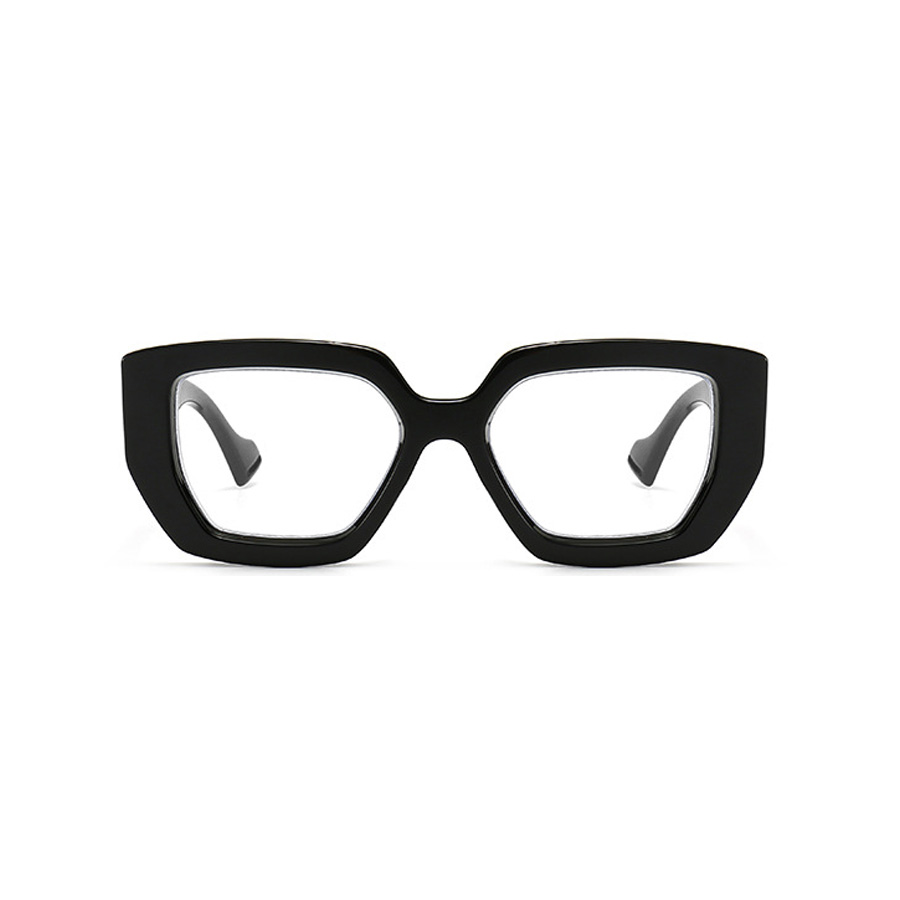Lunettes de soleil carrées noires à grande monture pour femmes, verres transparents, lunettes décoratives pour vacances quotidiennes