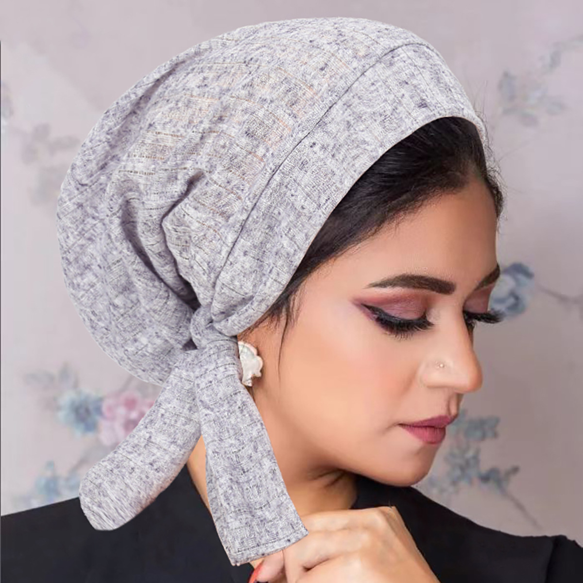Nouveau Bonnet Pré-Noué pour Femmes Musulmanes, Hijab, Turban Plissé à Volants, Bonnet Chimio, Bonnet pour Perte de Cheveux, Coiffe Islamique, Turbante Mujer