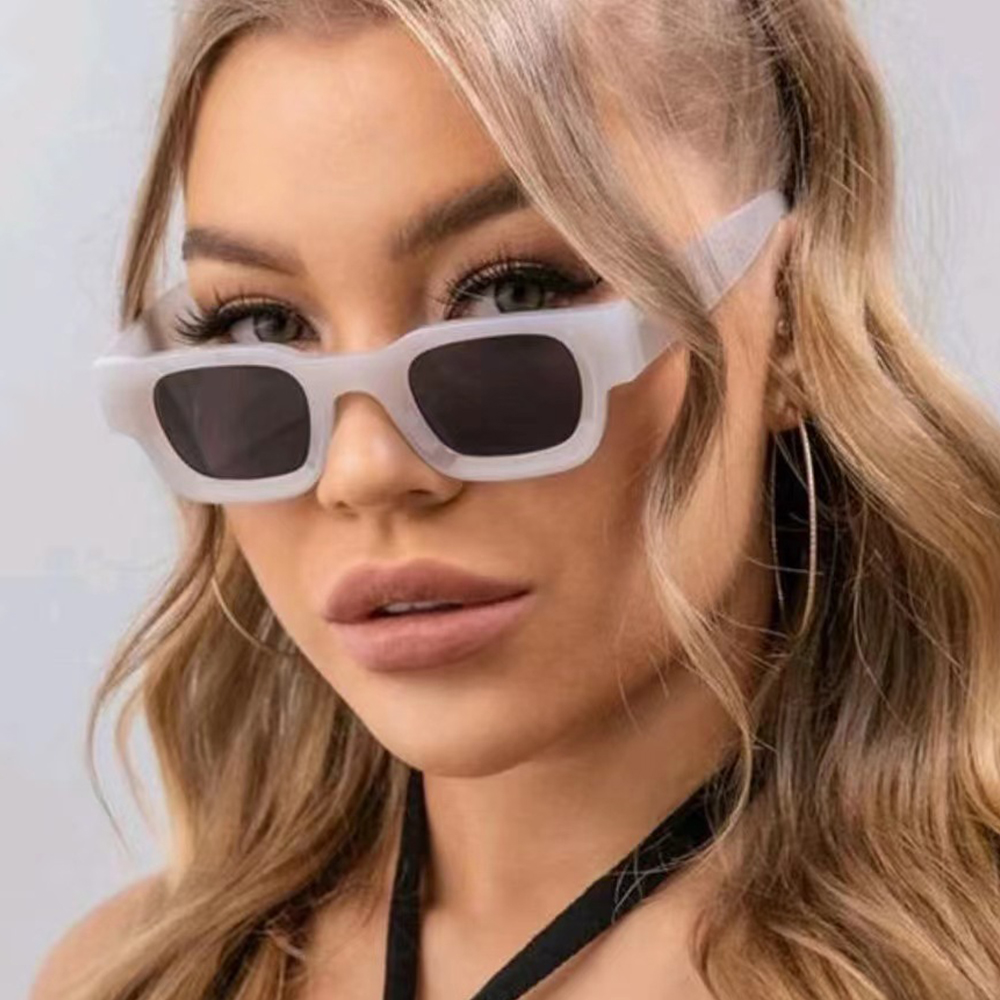 Lunettes de soleil polarisées rectangulaires pour hommes, nuances rétro Punk, Anti-éblouissement, UV400, marque de styliste, tendance, nouvelle collection 2025