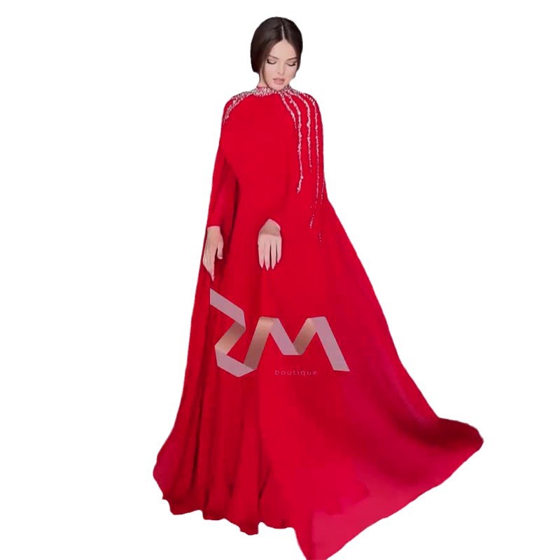 Robe de Soirée Maxi pour Femme Musulmane, Tenue Éducative, Kaftan, Jalabiya, Arabie Saoudite, Dubaï, Maroc, Ramadan